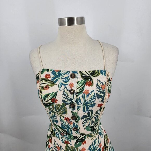 Lost+Wander Women's Luau On‎ The Beach Lace Up Rear Bodice Mini Dress Size M NWT - Picture 5 of 12